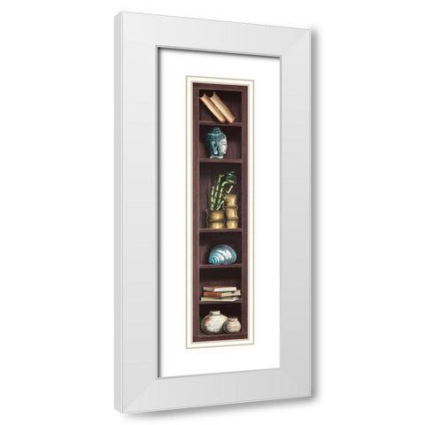 Ricordi di viaggio I White Modern Wood Framed Art Print with Double Matting by Rossetti, Isabella