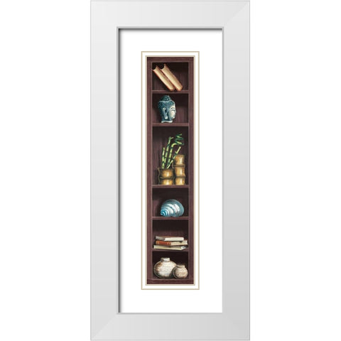 Ricordi di viaggio I White Modern Wood Framed Art Print with Double Matting by Rossetti, Isabella