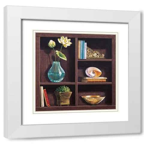 Ricordi d oriente II White Modern Wood Framed Art Print with Double Matting by Rossetti, Isabella