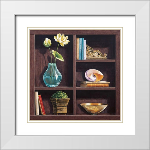 Ricordi d oriente II White Modern Wood Framed Art Print with Double Matting by Rossetti, Isabella