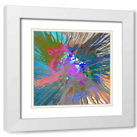 Unabashed III White Modern Wood Framed Art Print with Double Matting by Evans, Josh