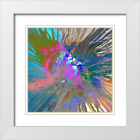 Unabashed III White Modern Wood Framed Art Print with Double Matting by Evans, Josh