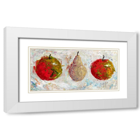 Three Sisters White Modern Wood Framed Art Print with Double Matting by Foster, Joseph Marshal