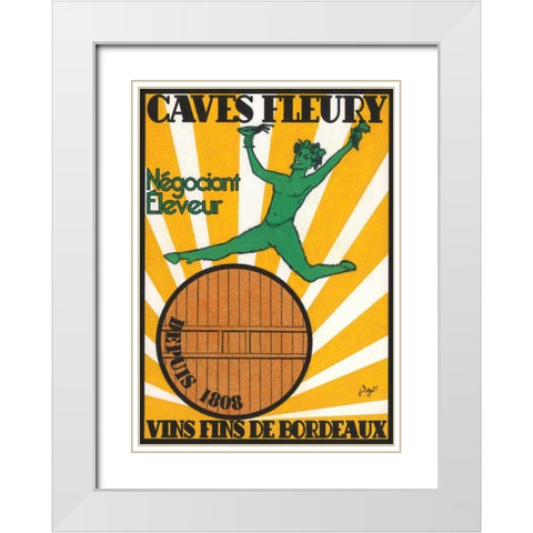 Le Matin d un faune White Modern Wood Framed Art Print with Double Matting by Got, Jean-Pierre