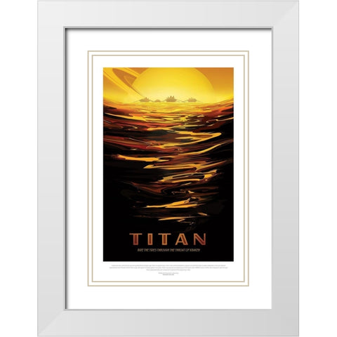 Ride The Tides White Modern Wood Framed Art Print with Double Matting by JPL