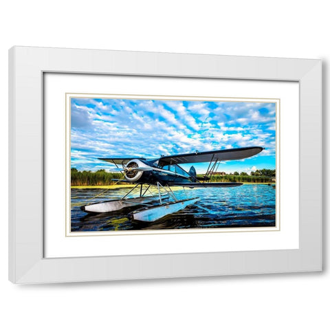 Boat Ride White Modern Wood Framed Art Print with Double Matting by Slemp, John