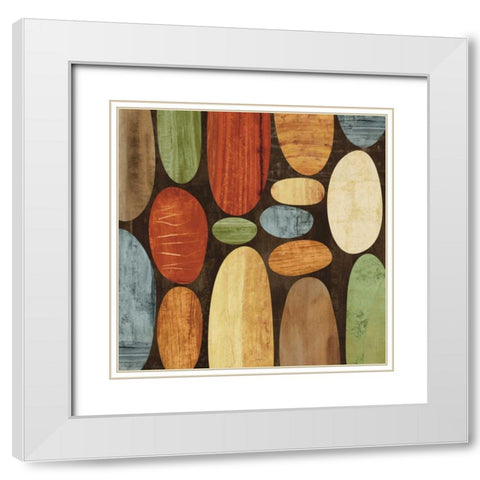 Hangin II White Modern Wood Framed Art Print with Double Matting by Thompson, Justin