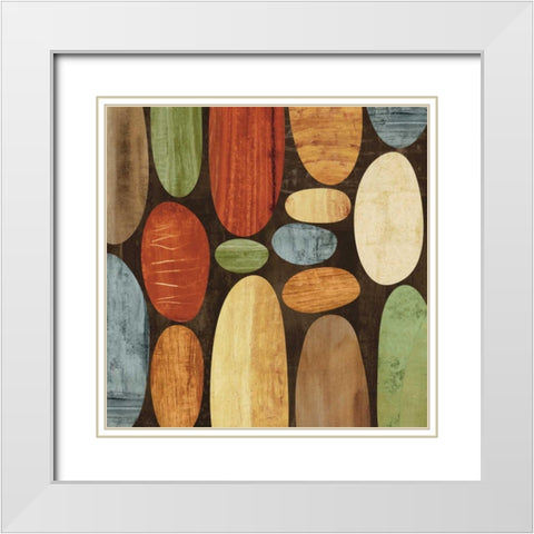 Hangin II White Modern Wood Framed Art Print with Double Matting by Thompson, Justin
