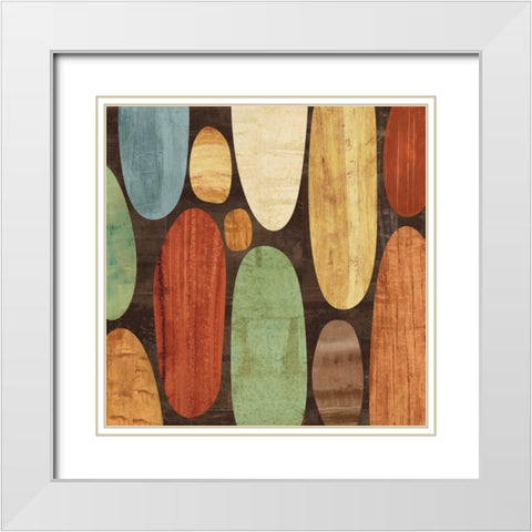 Hangin I White Modern Wood Framed Art Print with Double Matting by Thompson, Justin