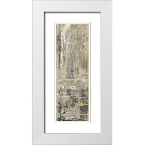 Dedicated Panel I White Modern Wood Framed Art Print with Double Matting by Turner, Justin