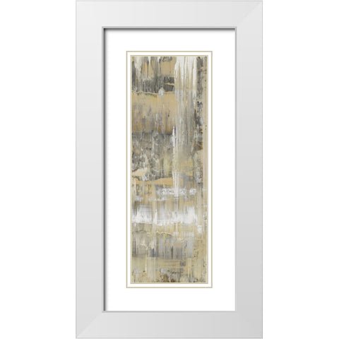 Dedicated Panel III White Modern Wood Framed Art Print with Double Matting by Turner, Justin