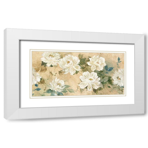 White Petals White Modern Wood Framed Art Print with Double Matting by Wilcox, Jil