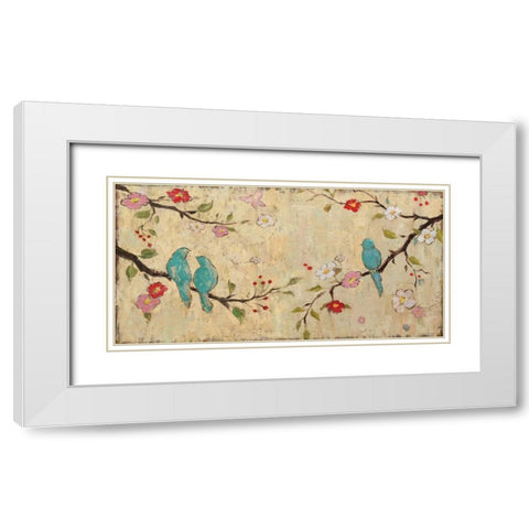 Trio White Modern Wood Framed Art Print with Double Matting by Frances, Katy