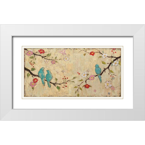 Trio White Modern Wood Framed Art Print with Double Matting by Frances, Katy