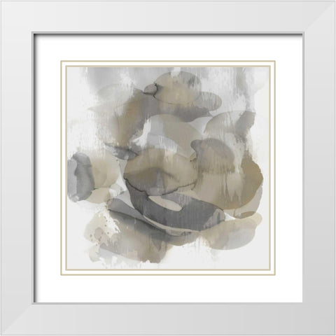 Neutral Flow II White Modern Wood Framed Art Print with Double Matting by Jett, Kristina
