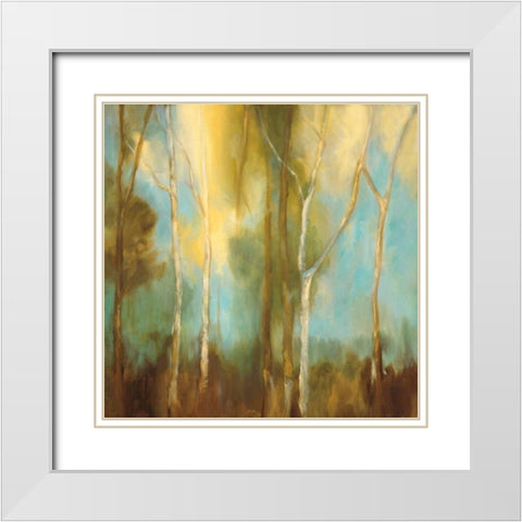 Bare Trees I White Modern Wood Framed Art Print with Double Matting by Mitchell, Kristi