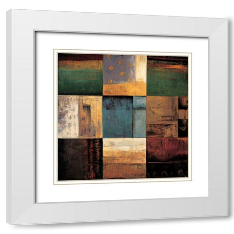 Diversified I White Modern Wood Framed Art Print with Double Matting by Morrison, Kurt