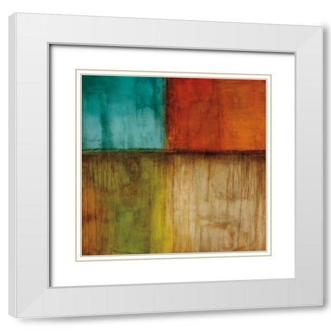 Spectrum I White Modern Wood Framed Art Print with Double Matting by Morrison, Kurt