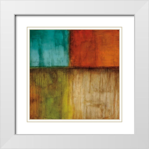 Spectrum I White Modern Wood Framed Art Print with Double Matting by Morrison, Kurt