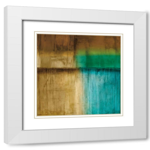 Spectrum II White Modern Wood Framed Art Print with Double Matting by Morrison, Kurt