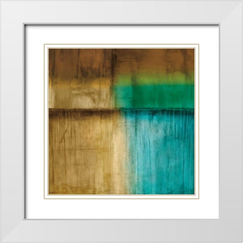 Spectrum II White Modern Wood Framed Art Print with Double Matting by Morrison, Kurt