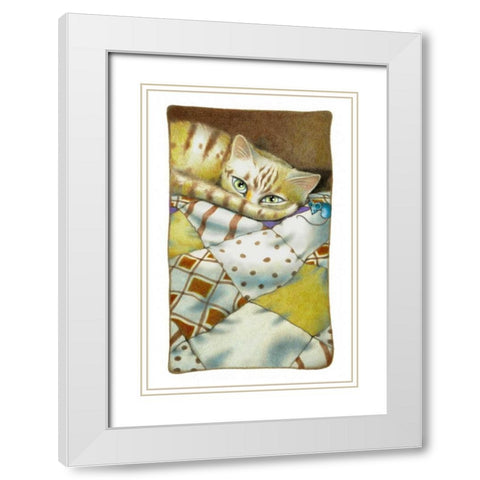 Daydreams (with Mouse) White Modern Wood Framed Art Print with Double Matting by Seeley, Laura