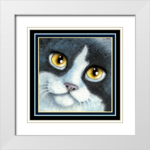Dinner and a Movie (Detail Yel White Modern Wood Framed Art Print with Double Matting by Seeley, Laura