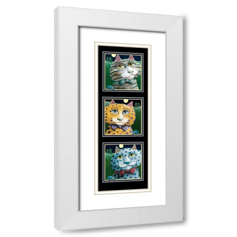On Safari-Trio II White Modern Wood Framed Art Print with Double Matting by Seeley, Laura