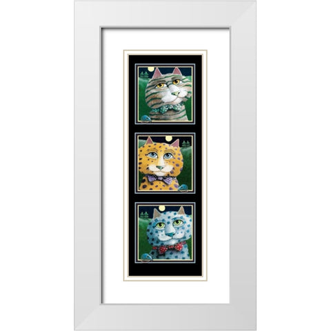 On Safari-Trio II White Modern Wood Framed Art Print with Double Matting by Seeley, Laura