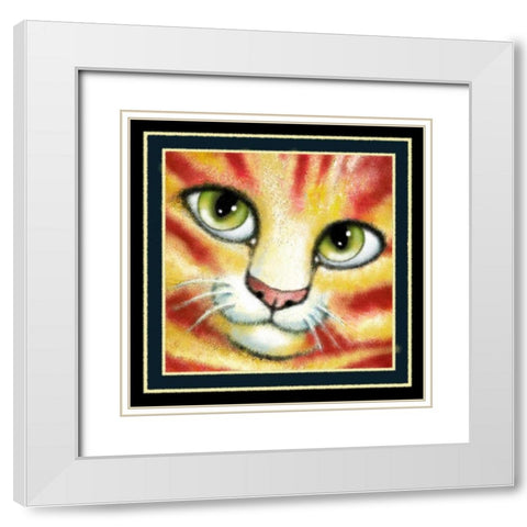 Orange Delights (Detail) White Modern Wood Framed Art Print with Double Matting by Seeley, Laura