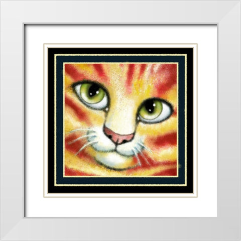 Orange Delights (Detail) White Modern Wood Framed Art Print with Double Matting by Seeley, Laura