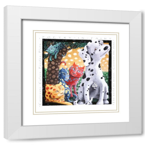 The World We Weave-Poetry in P White Modern Wood Framed Art Print with Double Matting by Seeley, Laura