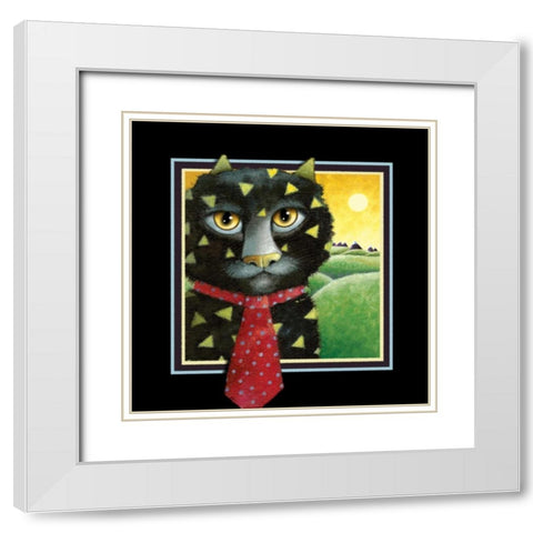 The Architect (Black) White Modern Wood Framed Art Print with Double Matting by Seeley, Laura