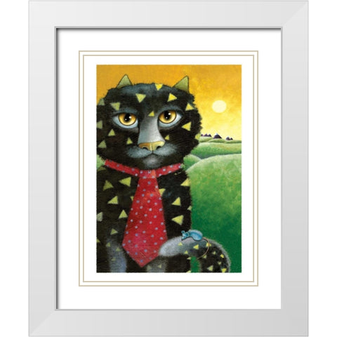 The Architect White Modern Wood Framed Art Print with Double Matting by Seeley, Laura