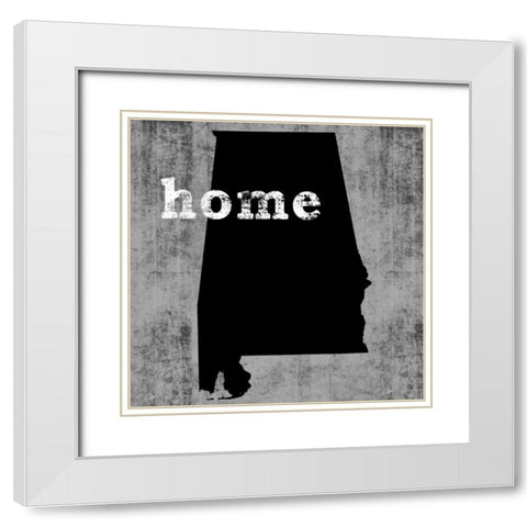 Alabama White Modern Wood Framed Art Print with Double Matting by Wilson, Luke