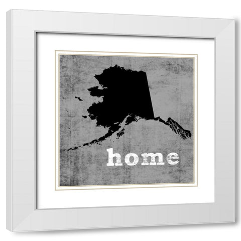 Alaska White Modern Wood Framed Art Print with Double Matting by Wilson, Luke