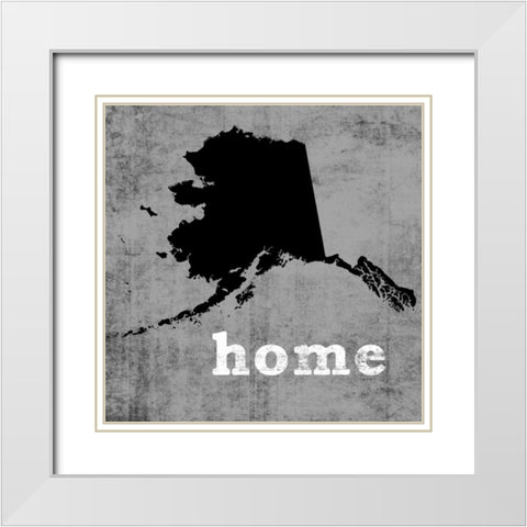 Alaska White Modern Wood Framed Art Print with Double Matting by Wilson, Luke