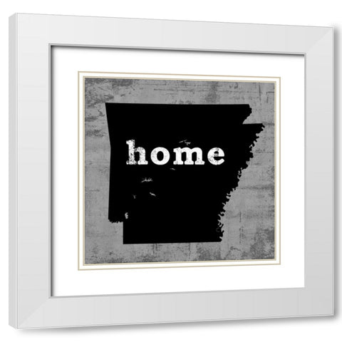 Arkansas White Modern Wood Framed Art Print with Double Matting by Wilson, Luke