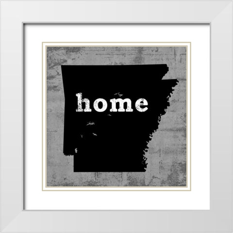 Arkansas White Modern Wood Framed Art Print with Double Matting by Wilson, Luke