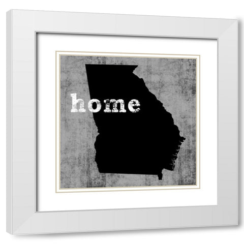 Georgia White Modern Wood Framed Art Print with Double Matting by Wilson, Luke