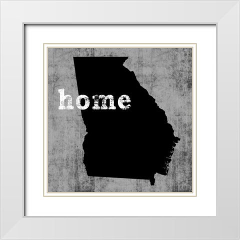 Georgia White Modern Wood Framed Art Print with Double Matting by Wilson, Luke