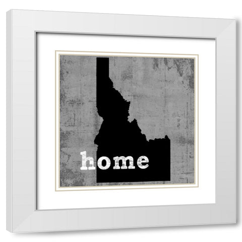 Idaho White Modern Wood Framed Art Print with Double Matting by Wilson, Luke