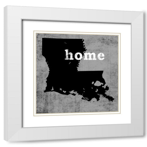 Louisiana White Modern Wood Framed Art Print with Double Matting by Wilson, Luke