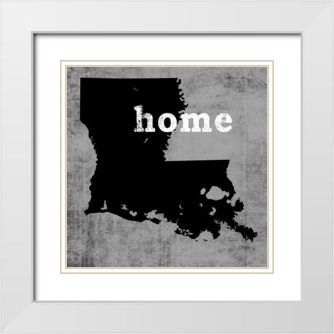 Louisiana White Modern Wood Framed Art Print with Double Matting by Wilson, Luke