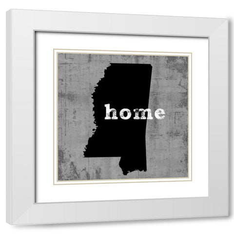 Mississippi White Modern Wood Framed Art Print with Double Matting by Wilson, Luke