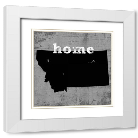 Montana White Modern Wood Framed Art Print with Double Matting by Wilson, Luke