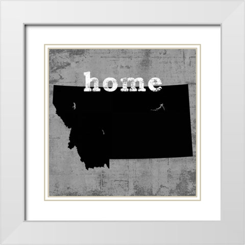 Montana White Modern Wood Framed Art Print with Double Matting by Wilson, Luke