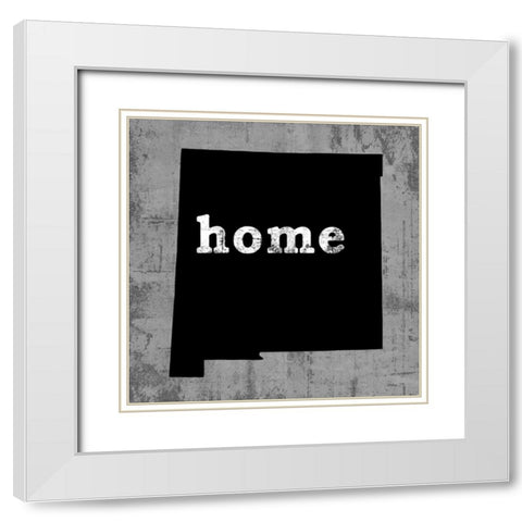 New Mexico White Modern Wood Framed Art Print with Double Matting by Wilson, Luke