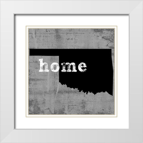 Oklahoma  White Modern Wood Framed Art Print with Double Matting by Wilson, Luke