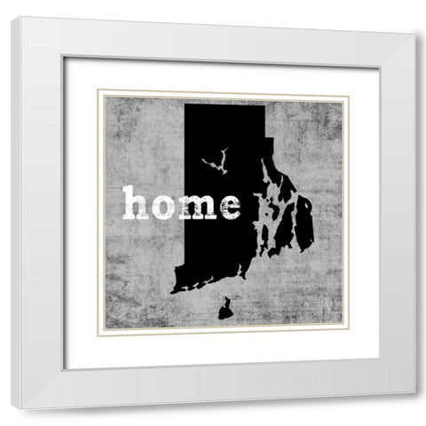 Rhode Island White Modern Wood Framed Art Print with Double Matting by Wilson, Luke